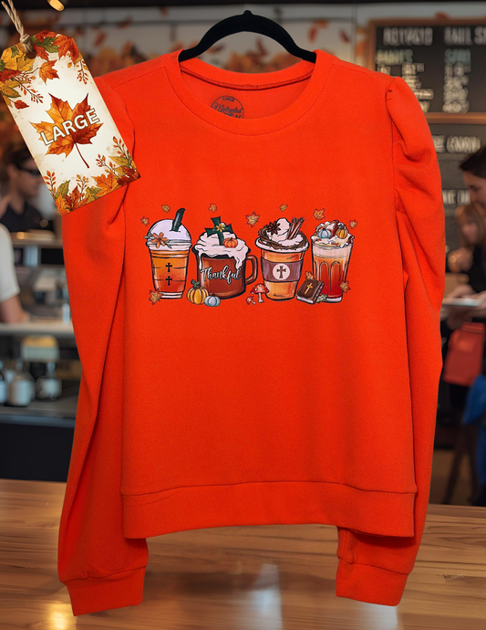 Long sleeve blouse- Thankful