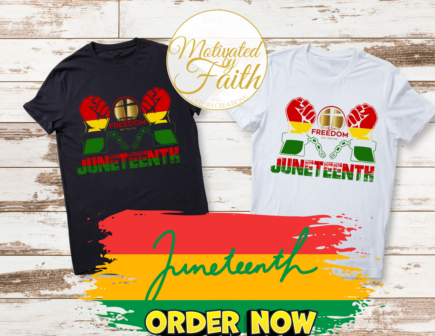 Juneteenth Freedom of Faith T-shirt
